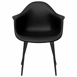 Acheter Maison Chic Lot de 6 Chaises à manger,Chaise pour cuisine noir PP -MN45921