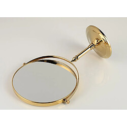 Universal Miroir de bain 8 pouces rond miroir mural table loupe composée de cosmétiques miroir en laiton double face or pour la salle de bains | miroir de salle de bains miroir rond pas cher