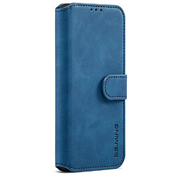 Etui en PU DG.MING style rétro avec support bleu pour votre Samsung Galaxy A53 5G