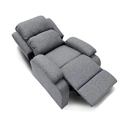 Avis Fauteuil relax Riga tissu Gris