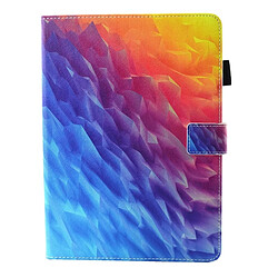 Wewoo Coque pour iPad mini 4 / mini 3 / mini 2 / mini cas de protection en cuir de rabat horizontal de modèle universel de polygones colorés avec le support et les fentes de carte sommeil