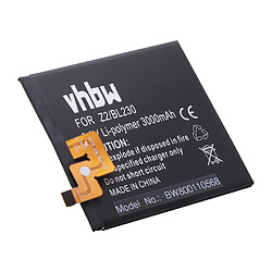 vhbw Li-Polymer Batterie 3000mAh (3.8V) pour téléphone portable Smartphone Lenovo Vibe Z2, Z2t, Z2w comme BL230.