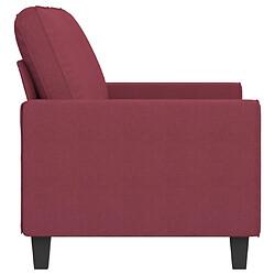 Acheter Maison Chic Canapé à 2 places,Sofa de Salon,Canapé droit Rouge bordeaux 140 cm Tissu -GKD389075