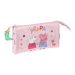 Trousse d'écolier Peppa Pig Having Fun Rose (22 x 12 x 3 cm)