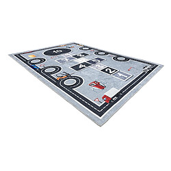 Avis RUGSX BAMBINO 2279 tapis de lavage Rues, marelle, chiffres pour enfants antidérapant - gris 140x190 cm