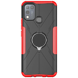 Coque en TPU 2-en-1, airbag quatre coins avec béquille pour votre Infinix Hot 10 Play/X688 - rouge