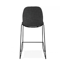 Kokoon Design Tabouret de bar design COOPER MINI DARK GREY 52x54x101 cm pas cher