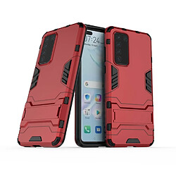 Coque en TPU 2 en 1 avec béquille rouge pour votre Huawei P40