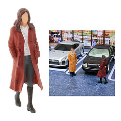 Acheter 1/64 Modèle Figurines Le Réparateur Femmes Modèle De Mode Jouets Femme Rouge