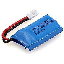 Avis 1 Pièce Lipo Batteries 3.7v, 380mAh pour Rc Drones Quadricoptères HUBSAN X4 H107L H107C H107D H107 V252 JXD 385