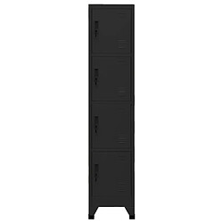 vidaXL Armoire à casiers Noir 38x45x180 cm Acier