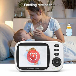 Babyphone Camera Avec Écran 3.2 Pouces Surveillance Température Et Parole Bidirectionnelle EU Plug YONIS pas cher