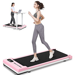 Tapis de marche - Tapis de Course - Vitesse Réglable 1-8 KM/H - Rattantree Walking Pad Silencieux Exercice à Domicile et au Bureau - avec Télécommande et écran LCD - Rose