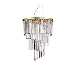 Ideal Lux Chandelier Carlton Métal Or 12 ampoules 82cm