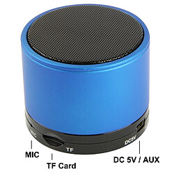 Wewoo Enceinte Bluetooth d'intérieur bleu Mini haut-parleur S10, batterie rechargeable intégrée, appel mains libres de