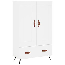 vidaXL Buffet haut blanc 69,5x31x115 cm bois d'ingénierie