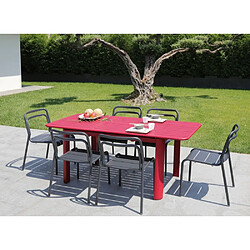 Acheter Proloisirs Chaise en aluminium Eos rouge.