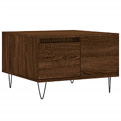 vidaXL Table basse chêne marron 55x55x36,5 cm bois d'ingénierie