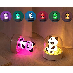 Universal Lumière nocturne Enfants Bébés Nuit Lumière LED Panda Charge avec USB Nous et Chambre d'Enfant, Chambre de Bébé, Chambre, (Rose) pas cher