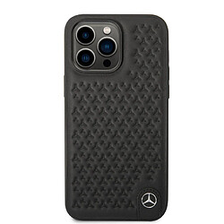 Avis Mercedes Benz Coque arrière rigide pour iPhone 14 Pro Max - cuir véritable noir