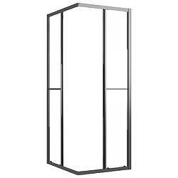 Avis vidaXL Cabine de douche ESG semi-dépoli 90x70x180 cm Noir