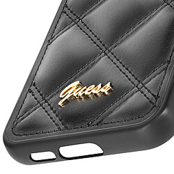 Guess Maroquinerie Guess Coque pour Samsung Galaxy S23 FE Rigide Motif Matelassé Noir