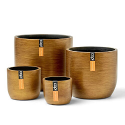 Capi Ensemble de jardinière 4 pcs Lux Retro Doré