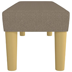 Avis vidaXL Banc Taupe 100x30x30 cm Tissu