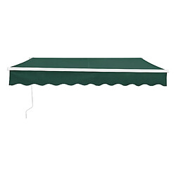 Store Banne Bitonto avec Manivelle 250 x 200 cm Vert Foncé [en.casa] pas cher