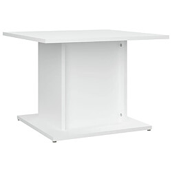 Maison Chic Tabls basse,Table Console pour salon Blanc 55,5x55,5x40 cm Aggloméré -MN82964