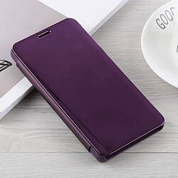 Wewoo Coque Housse en cuir pour miroir Xiaomi Mi 8 avec support Violet