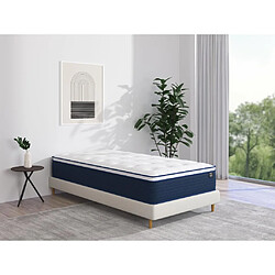 Vente-Unique Matelas 90 x 190 cm ressorts ensachés et surmatelas intégré ép.24cm - ALTIER de YSMÉE