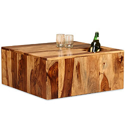 vidaXL Table basse Bois massif 70x70x30 cm