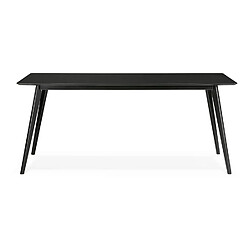 Avis Alterego Table à manger / bureau design 'BARISTA' en bois noir - 180x90 cm