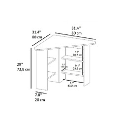 Avis Hanah Home Bureau d'angle en agglomeré Basic.