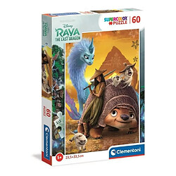 Clementoni - 27004 - SuperColor 60 pieces - Raya et le dernier Dragon - Disney