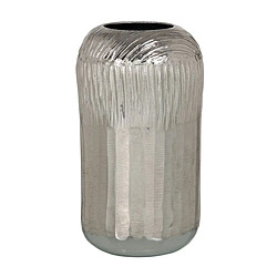 BigBuy Home Vase 15 x 15 x 28 cm Argent Aluminium