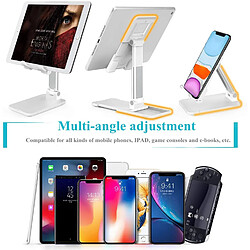 Support téléphone Support Tablette Pliable et réglable et Portable Support de Table Support de téléphone de Bureau Compatible avec Tous Les téléphones Mobiles/iPad/Nintendo Switch, etc.