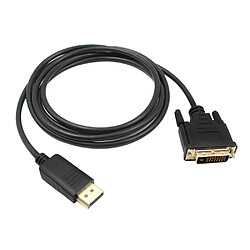 1.8M DP vers DVI Adaptateur DisplayPort Port d'affichage vers DVI Câble Adaptateur Convertisseur Mâle à Mâle Câble Vidéo 1080P pou1472