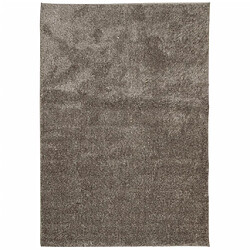 vidaXL Tapis ISTAN à poils longs aspect brillant gris 120x170 cm