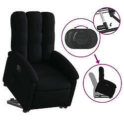 Acheter vidaXL Fauteuil inclinable noir tissu