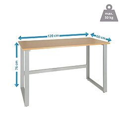 Acheter Bureau WORKSPACE LIGHT I 120 x 60 cm hjh OFFICE