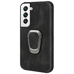 Coque en TPU + PU antichoc avec béquille noir pour votre Samsung Galaxy S22