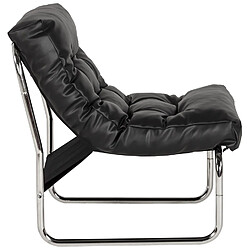 Acheter Alterego Fauteuil lounge 'LOFT' noir