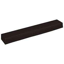 vidaXL Étagère murale marron foncé 60x10x6 cm bois chêne massif traité