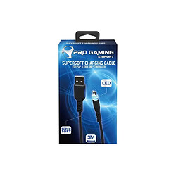 Avis Subsonic Câble de recharge 3m Micro USB Supersoft avec LED pour PS4 et Xbox One