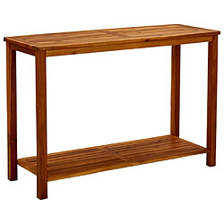 vidaXL Table console de jardin 110x40x75 cm Bois d'acacia solide