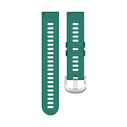 Avizar Bracelet pour Samsung Galaxy Watch Active 2 40mm Silicone Texturé Vert Foncé