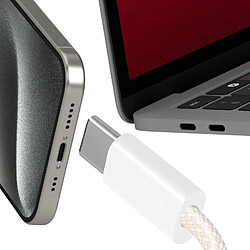 Acheter LinQ Câble USB-C vers USB-C 60W Charge et Synchronisation 2 mètres Blanc