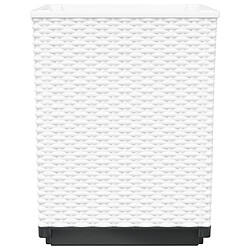 Acheter vidaXL Jardinières 2 pcs blanc 30x30x37 cm polypropylène